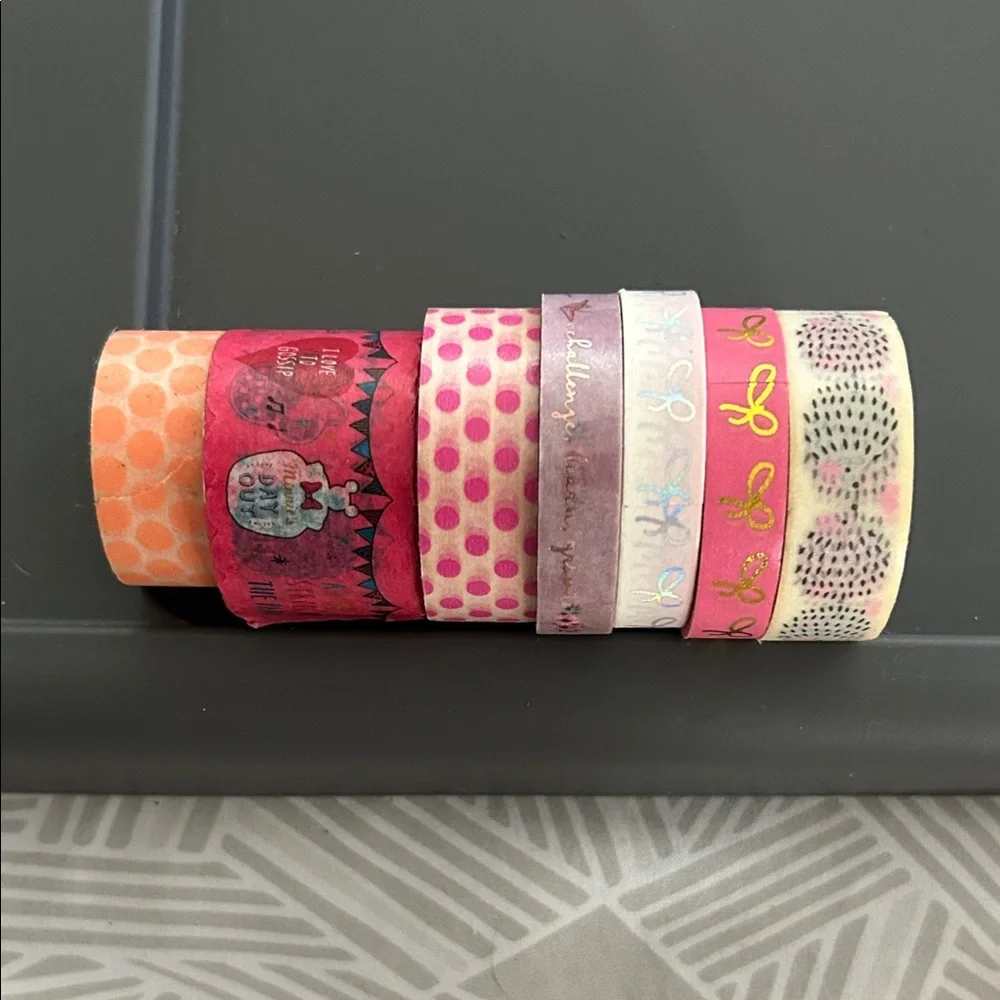 Colorful Patterned Washi Tape Set
